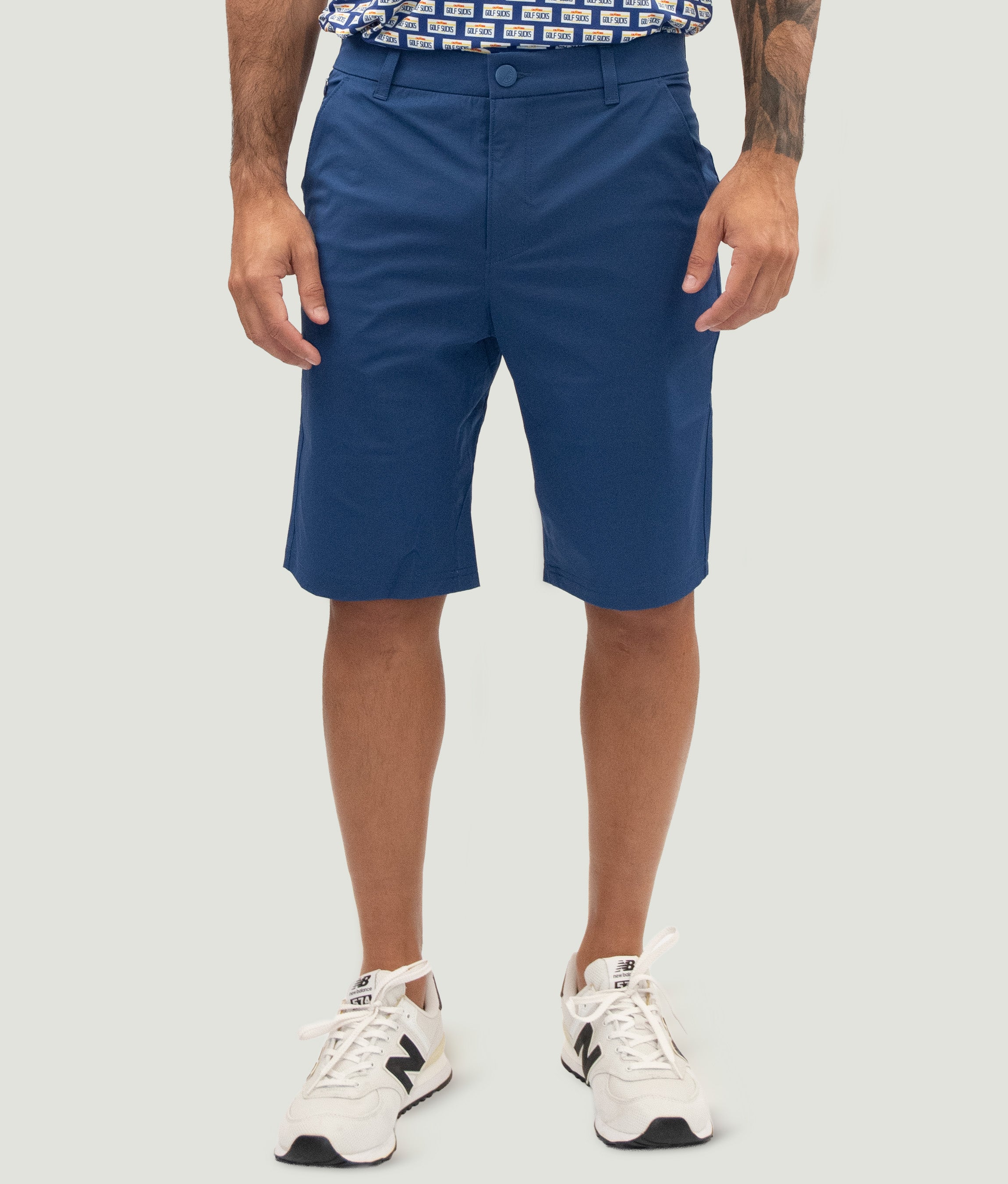 Short Game Classic Golf Shorts Retro Blue