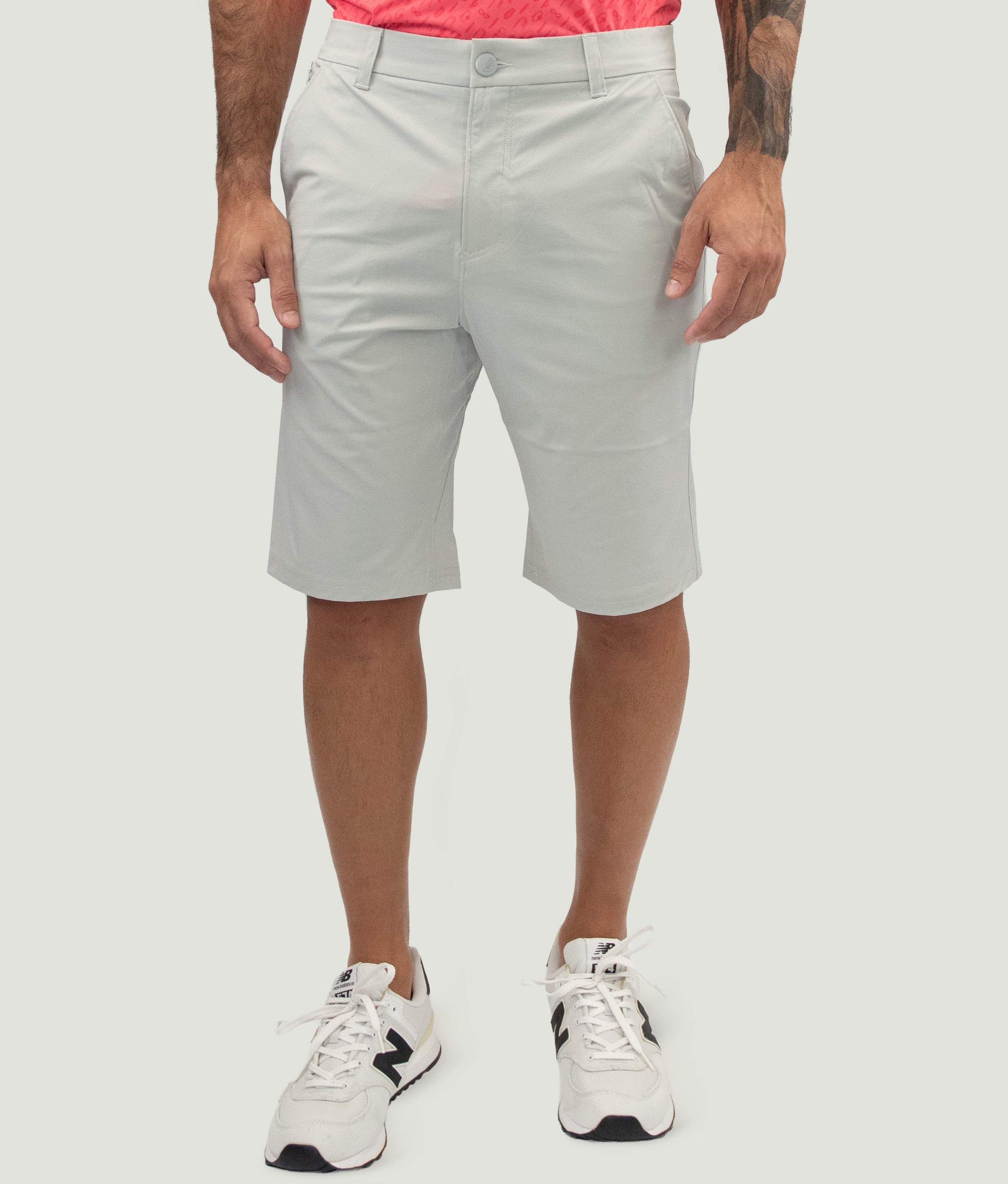 Short Game Classic Golf Shorts Light Grey
