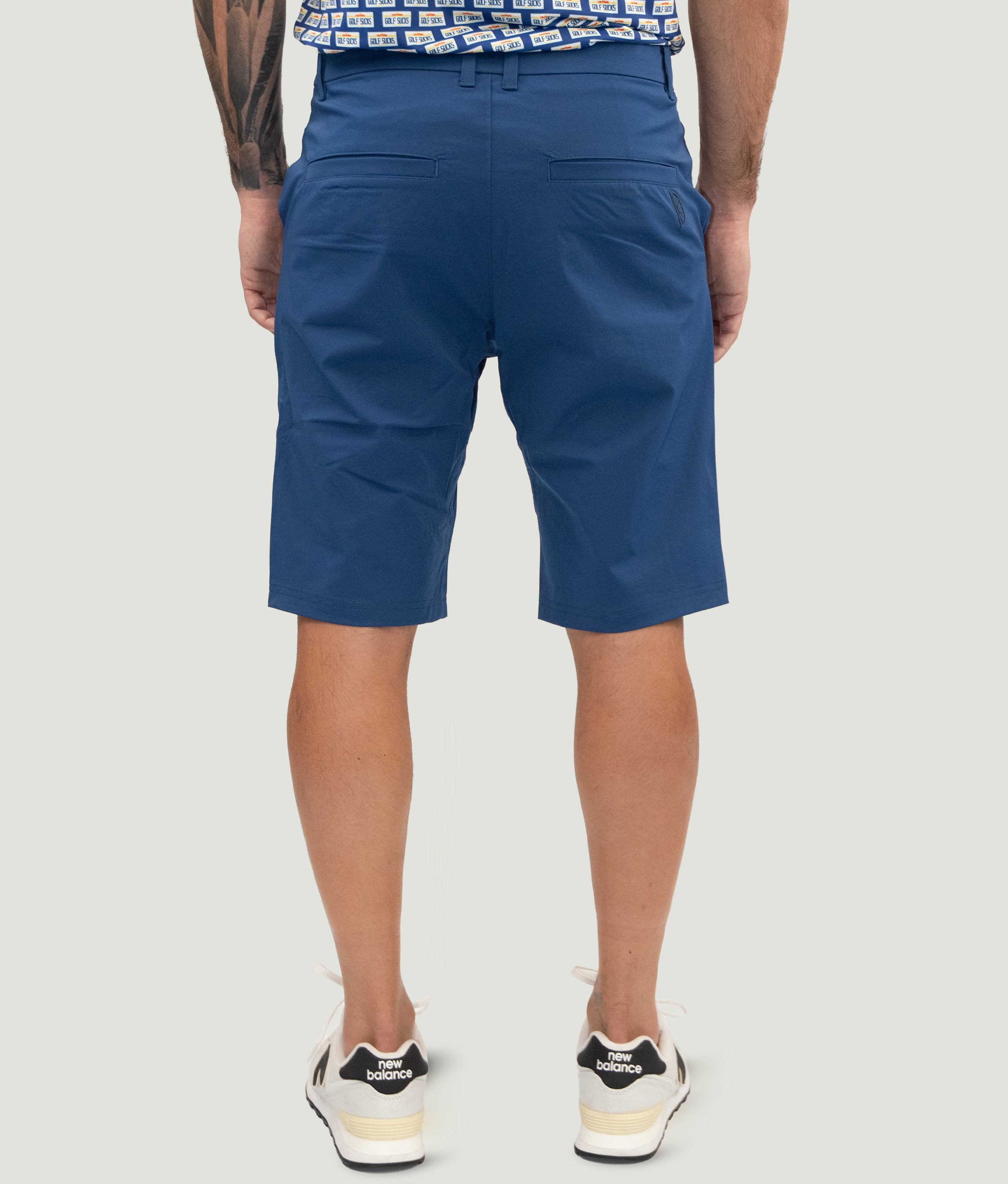 Short Game Classic Golf Shorts Retro Blue