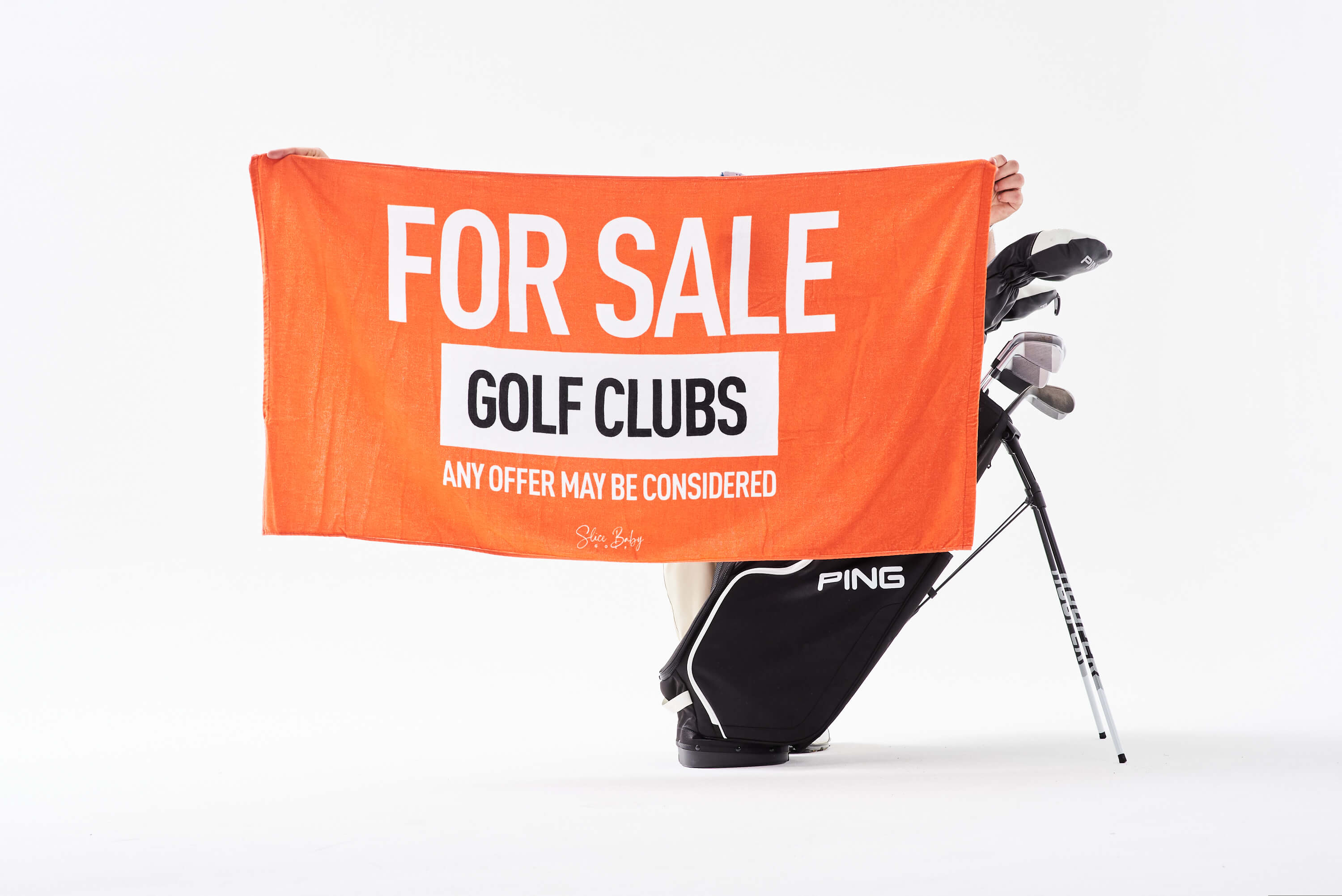 Clubs For Sale Beach Towel - Slice Baby
