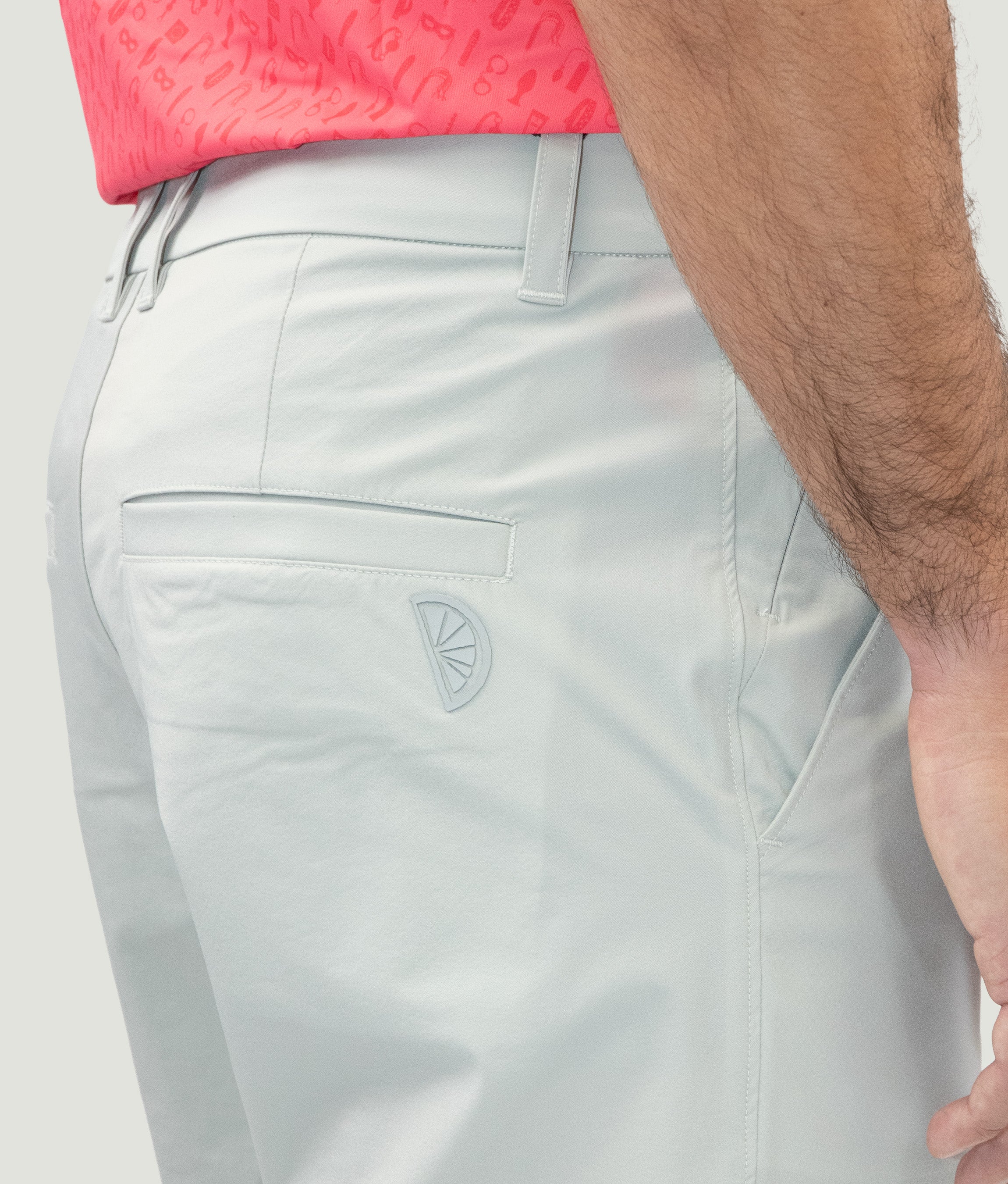 Short Game Classic Golf Shorts Light Grey