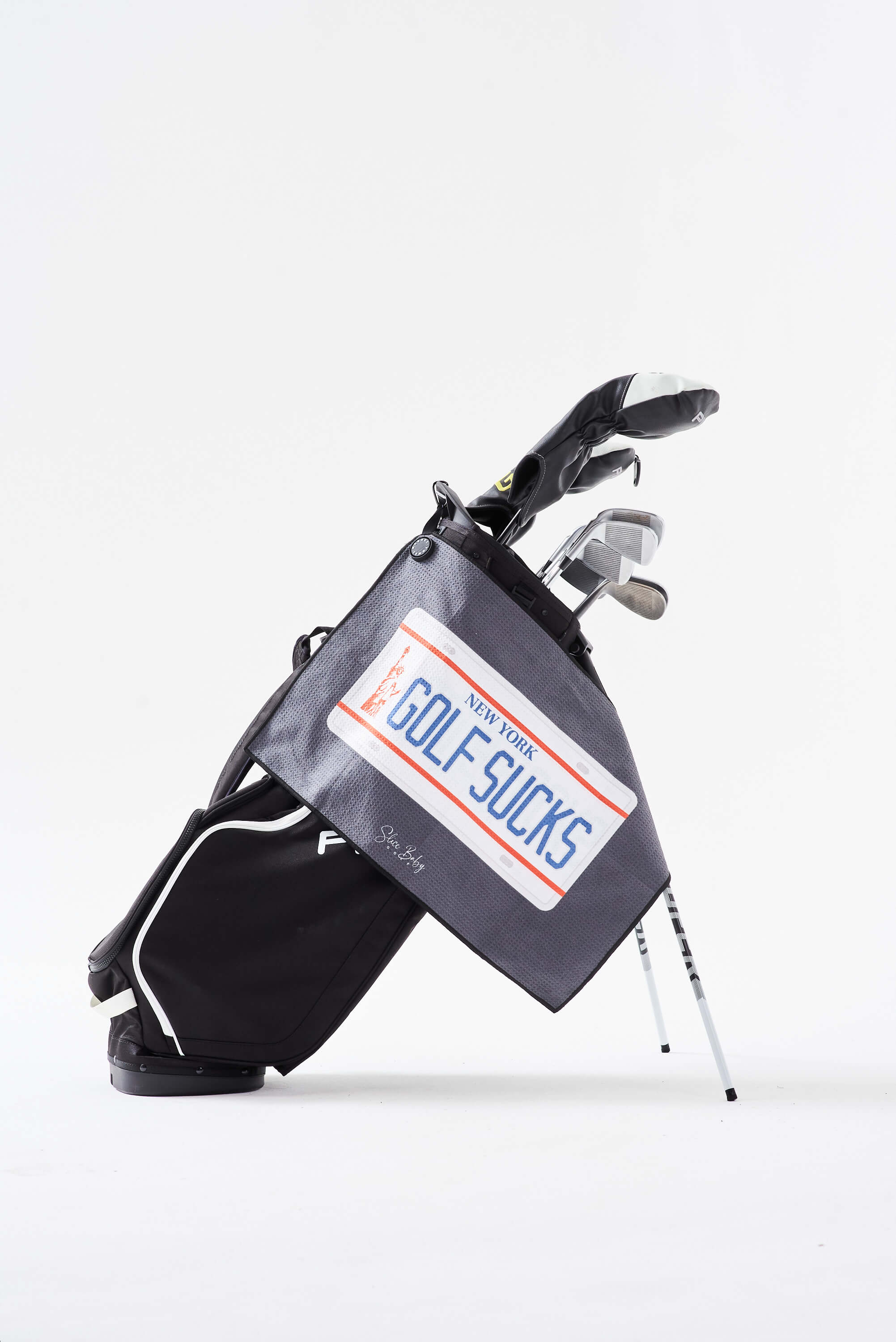 Golf Sucks NY Golf Towel - Slice Baby
