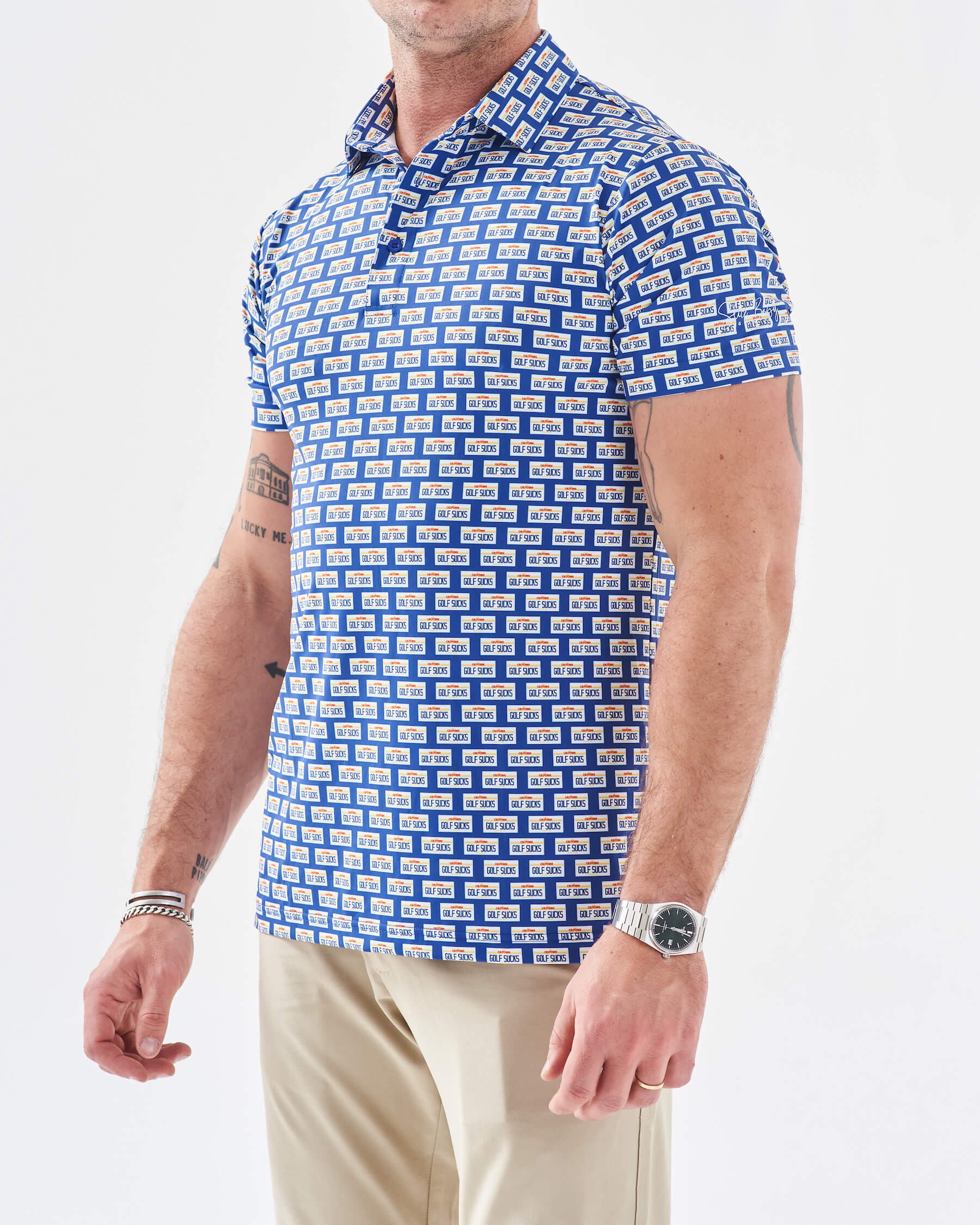 Golf Sucks CA Polo - Slice Baby