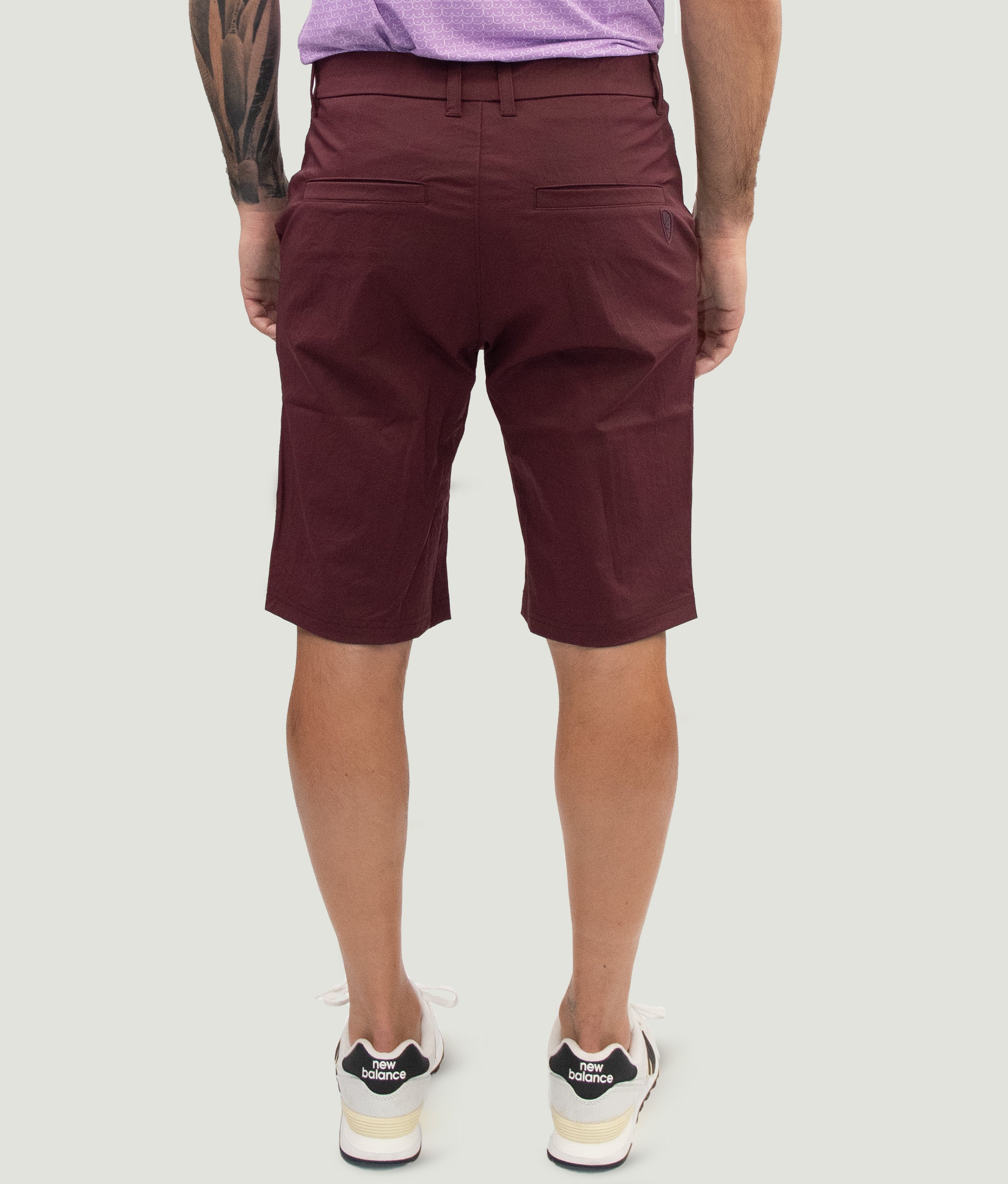 Short Game Classic Golf Shorts Wine
