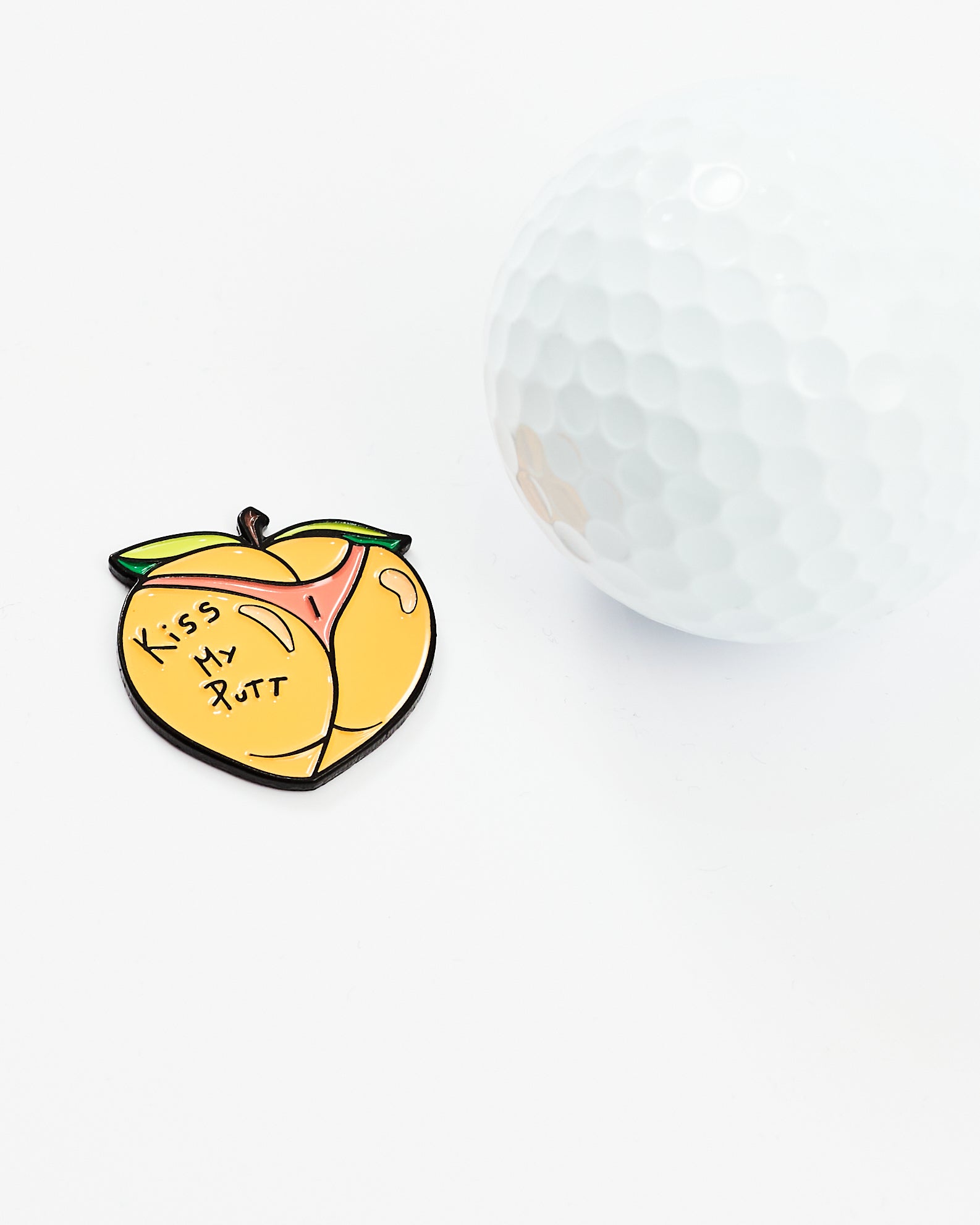 Peach Ball Marker - Slice Baby