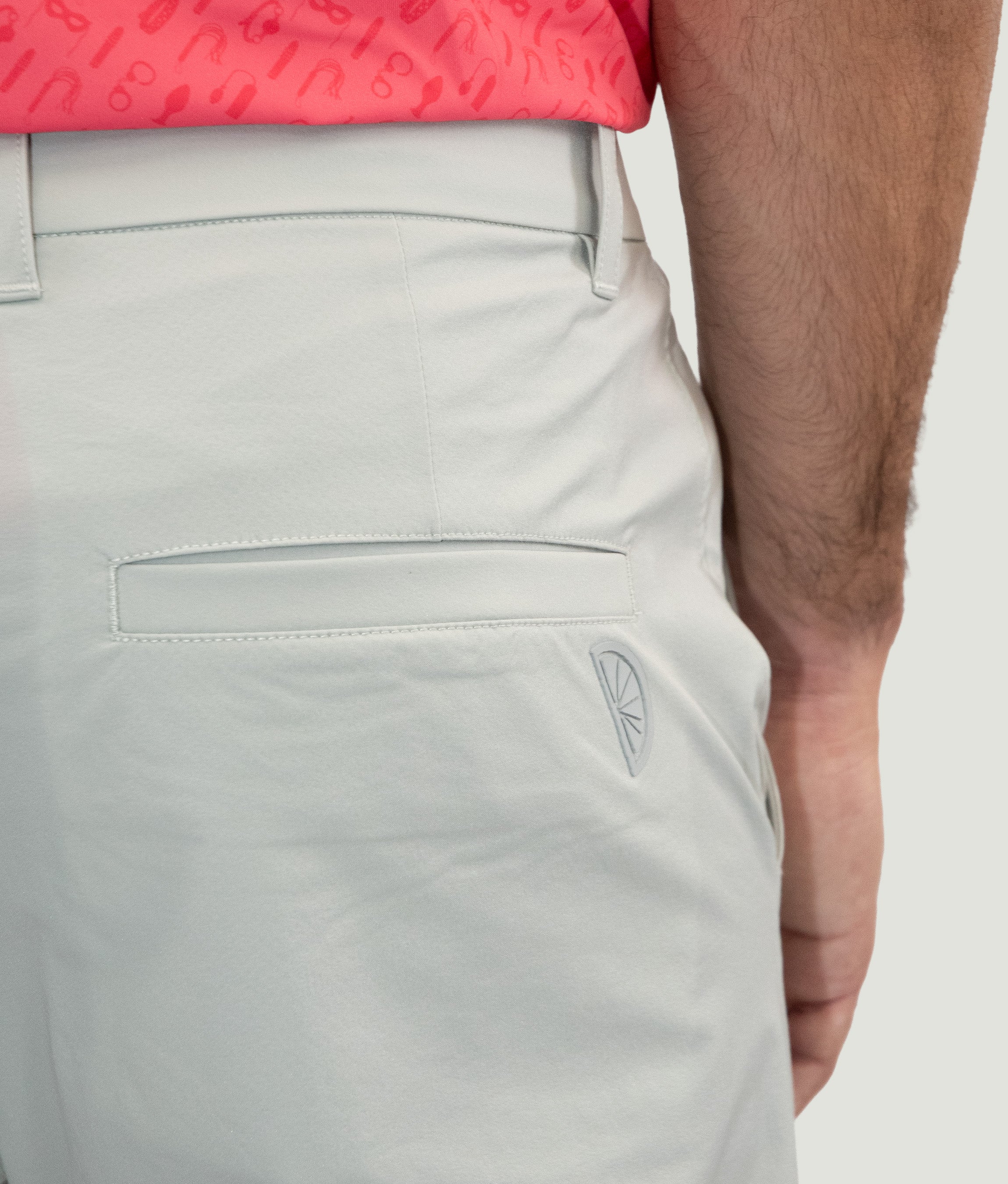 Short Game Classic Golf Shorts Light Grey