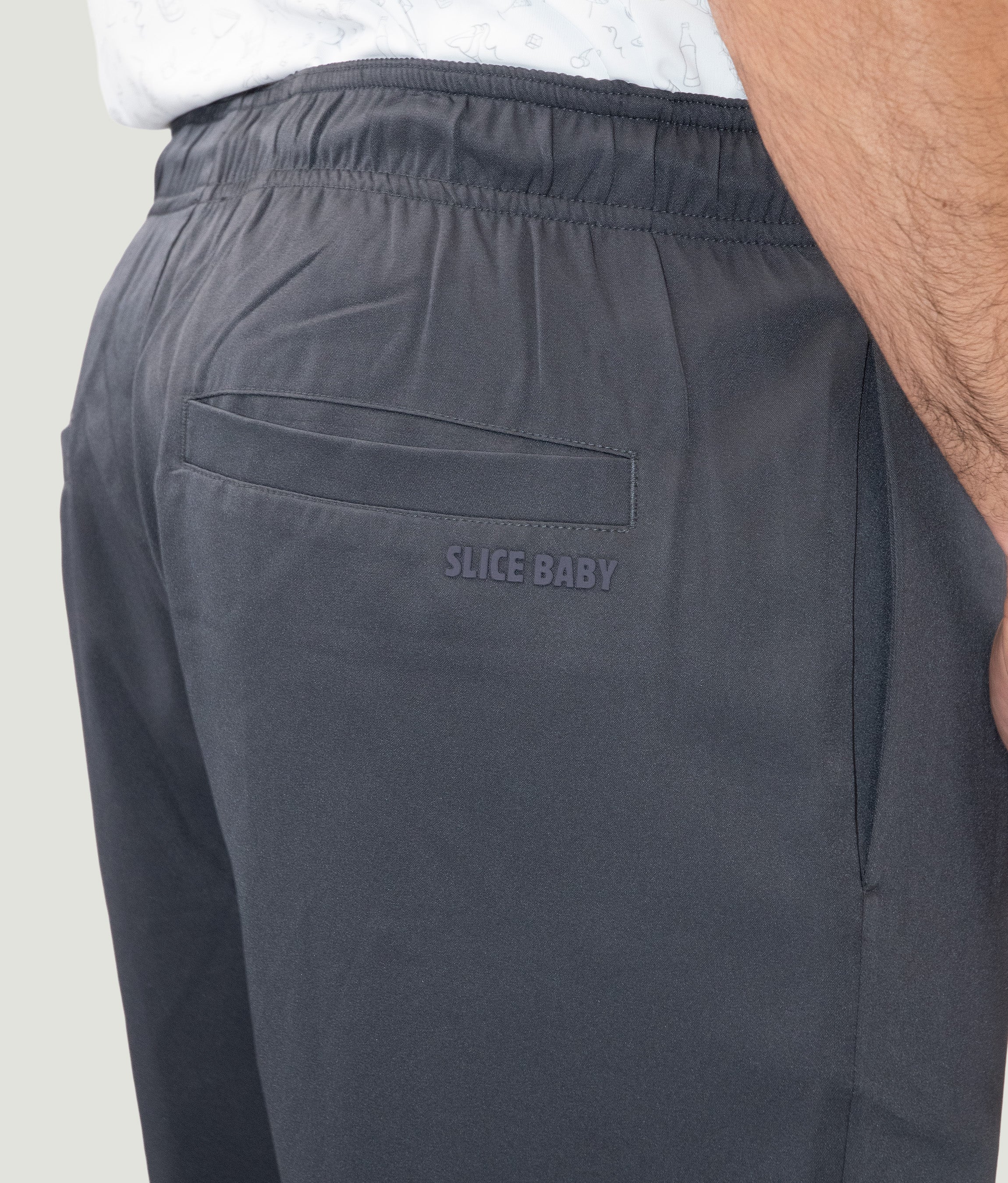 Slice & Chill Casual Sports Shorts Graphite Grey