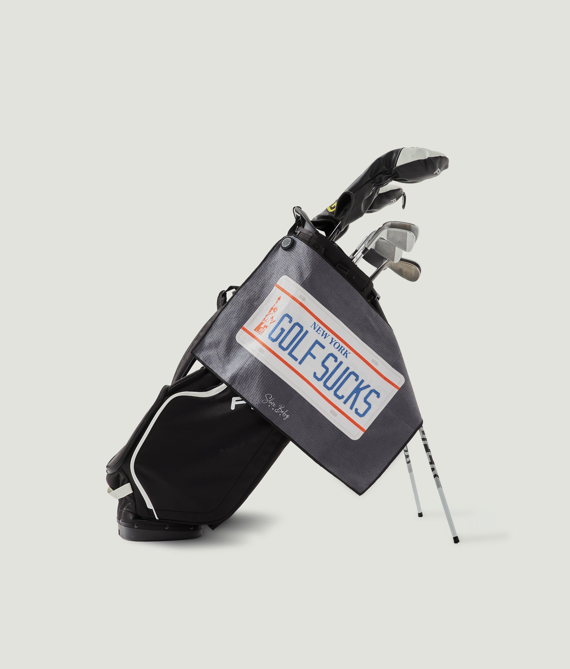 Golf Sucks NY Golf Towel - Slice Baby
